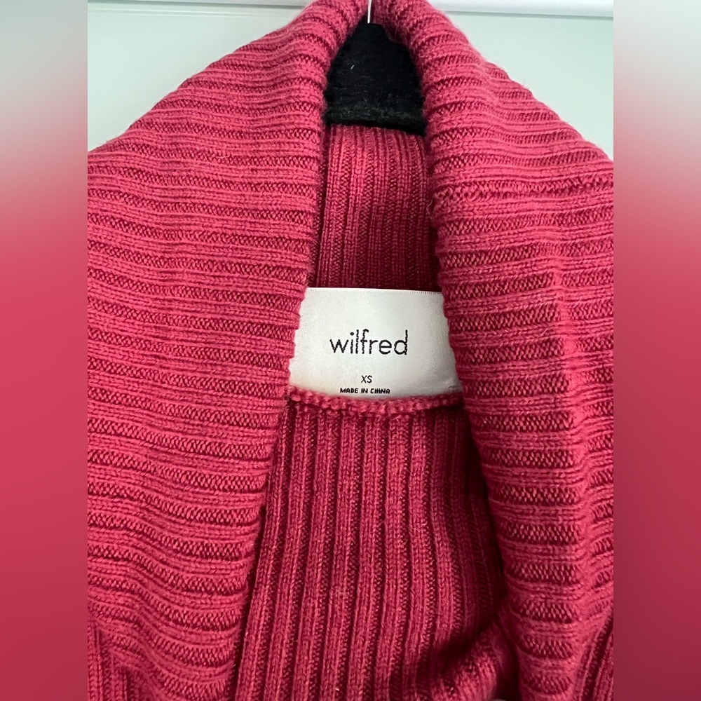 133 - Wilfred Aritzia Women’s Rebecca Turtleneck Merino Wool Turtleneck Sweater - Picture 9 of 11
